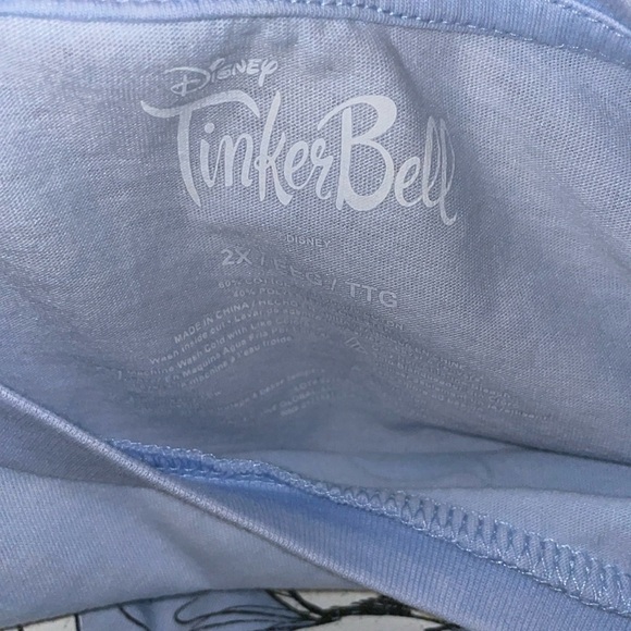 Disney Tinkerbell Graphic Tee Shirt Size 2X Juniors - Picture 4 of 4